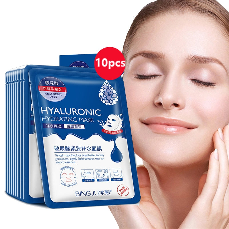 Máscara Facial com Ácido Hialurônico