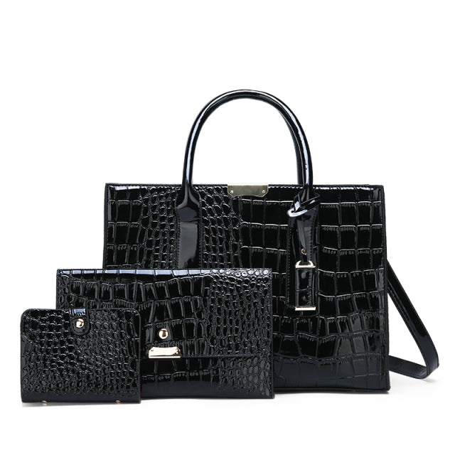 Bolsa Feminina Modelo Nelly + 2 Carteiras de Brinde