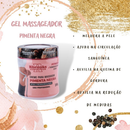 Kit Gel Redutor De Medidas Pimenta Negra 200g - Combate Estrias/Celulite