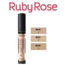 Ruby Rose - Corretivo Líquido Flawless Collection Não Craquela, Acabamento Matte, Alta Cobertura