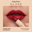 Batom Bala Glass Creamy Matte - Ruby Rose