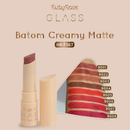 Batom Bala Glass Creamy Matte - Ruby Rose