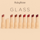 Batom Bala Glass Creamy Matte - Ruby Rose