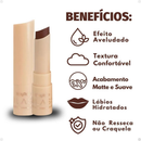 Batom Bala Glass Creamy Matte - Ruby Rose