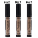Ruby Rose - Corretivo Líquido Flawless Collection Não Craquela, Acabamento Matte, Alta Cobertura