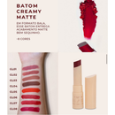 Batom Bala Glass Creamy Matte - Ruby Rose